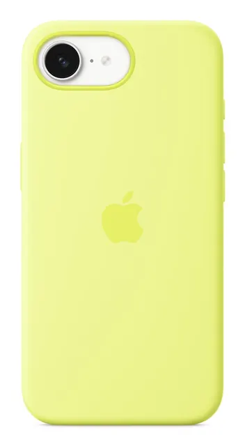 Silikonowe etui APPLE do iPhone'a 16e - neonowy żółty