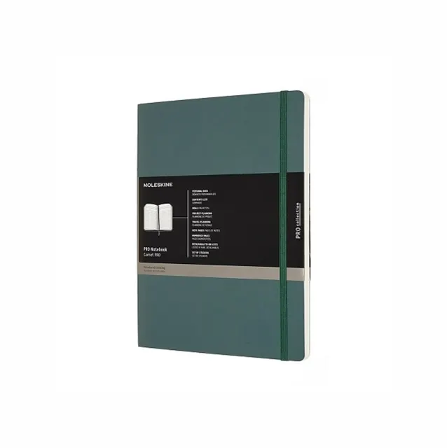MOLESKINE Notes Professional XL (19x25 cm) miękka oprawa forest green 192 strony zielony
