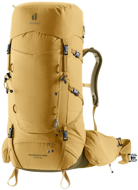Plecak trekkingowy damski Deuter Aircontact Core 45+10 SL - savanna/nori