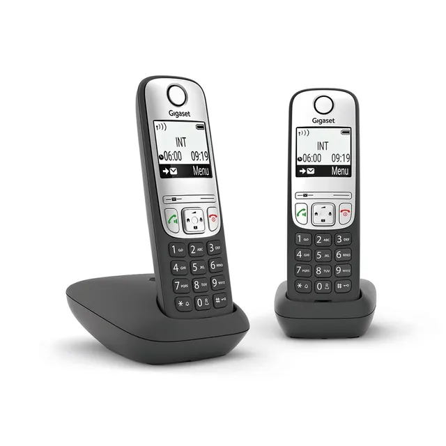 Telefon bezprzewodowy DECT Gigaset A690 Duo czarny