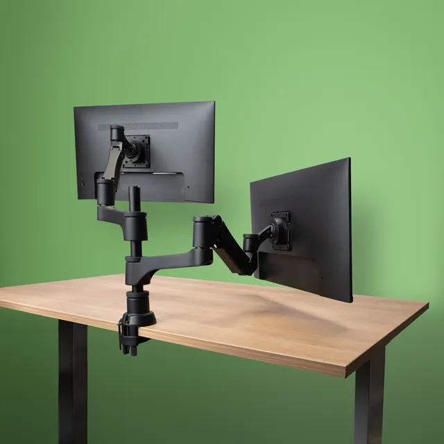 Uchwyt do monitorów R-Go Tools R-Go Monitorarm 0 -32 2TFT Max.9KG Caparo 4 Gasfeder sidabrinis