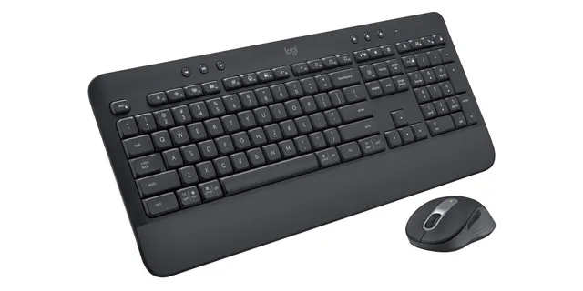 Logitech Signature MK650 Combo For Business klawiatura Dołączona myszka Biuro Bluetooth QWERTY Amerykański międzynarodowy Grafitowy