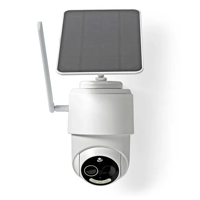 Kamera zewnętrzna Nedis Smartlife 4G IP65 czujnik ruchu night vision biały
