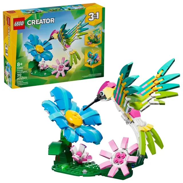 LEGO Creator 3w1 31384 - Dzikie zwierzęta: Kolorowy koliber