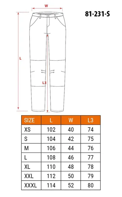 NEO tools 81-231-S spodnie ochronne