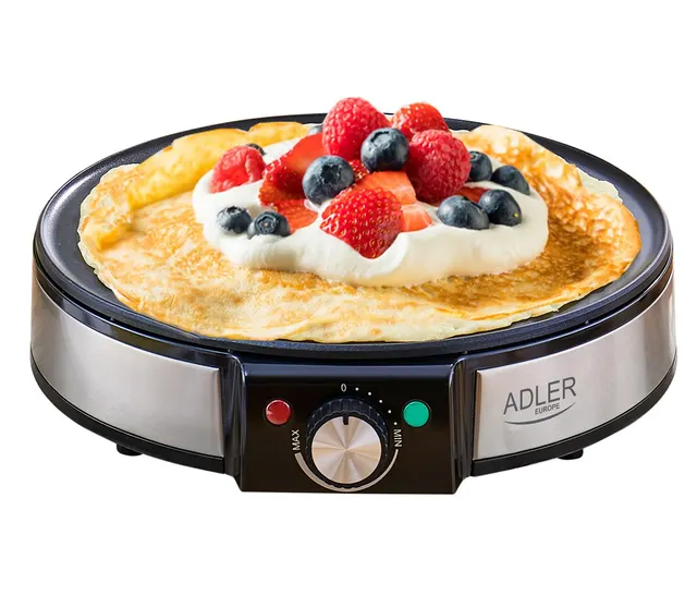 Adler AD 3058 urządzenie do smażenia naleśników 1 naleś. 1600 W Czarny Stal nierdzewna