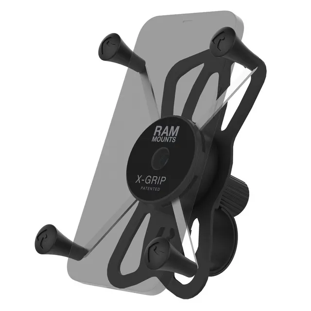 RAM MOUNT Duży uchwyt na telefon RAM® X-Grip® z podstawą kierownicy RAM® Tough-Strap™