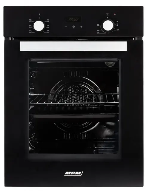 Piekarnik elektryczny MPM MPM-45-BO-20 45 l, termoobieg, AquaClean, blokada rodzicielska, czarny