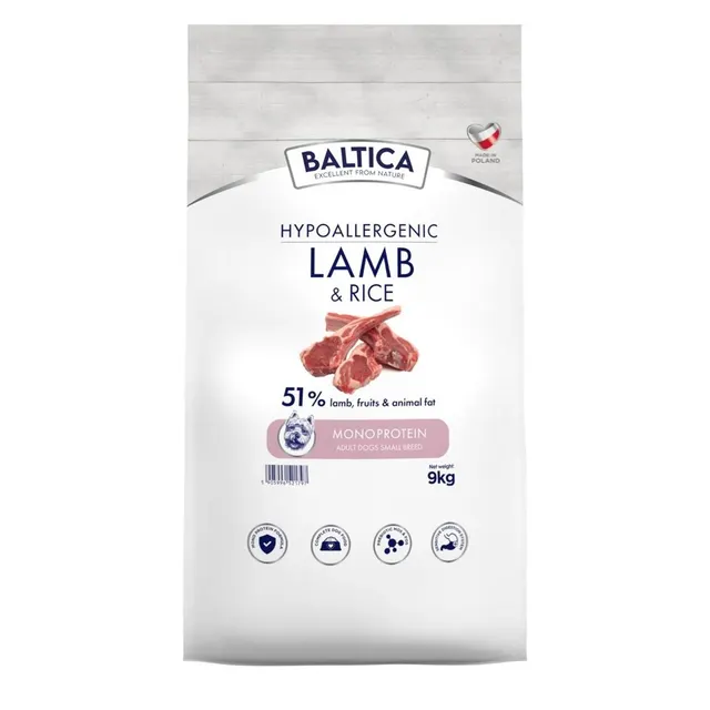 BALTICA Nutraceutic Adult Lamb&Rice XS/S 9kg