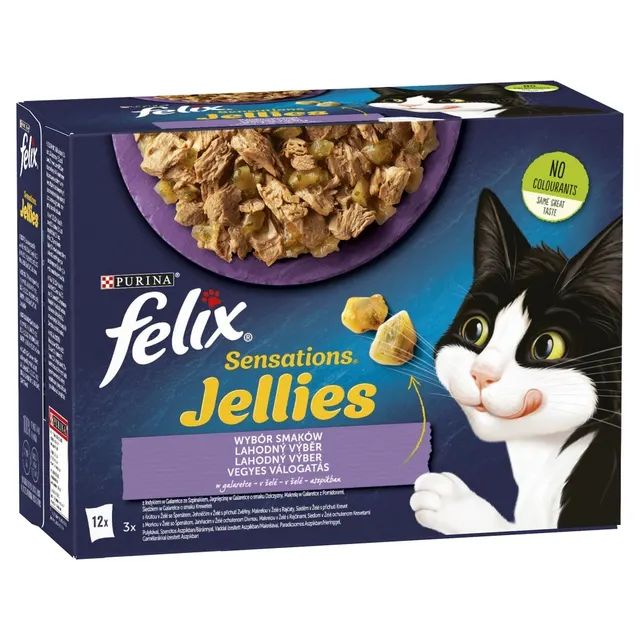 FELIX Sensations indyk makrela jagnięcina - mokra karma dla kota - 12x 85g