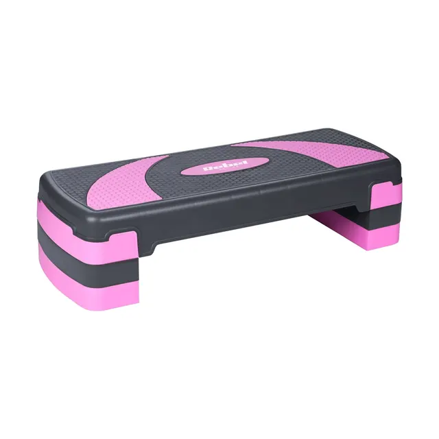 REBEL ACTIVE STEP DO AEROBIKU I ĆWICZEŃ FITNESS 3 STOPNIE 78 CM SZARO-FIOLETOWY RBA-3225-PU