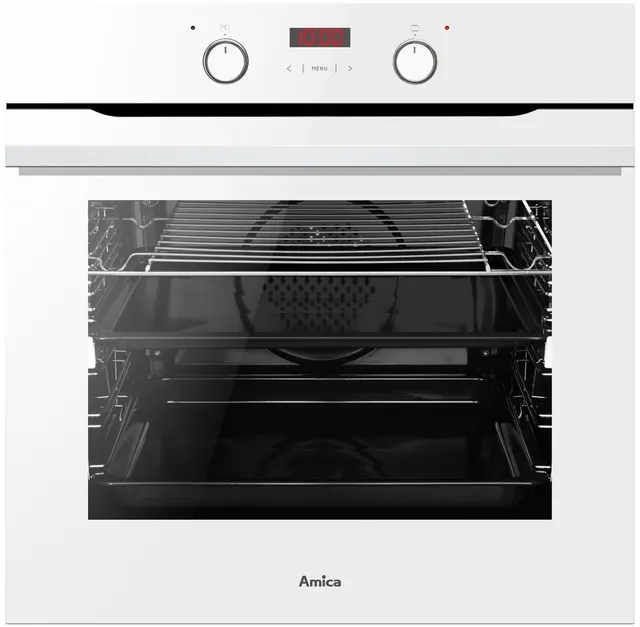 Piekarnik elektryczny Amica ED3765171W F-TYPE 77 l, BakingPro System, grill, termoobieg, biały