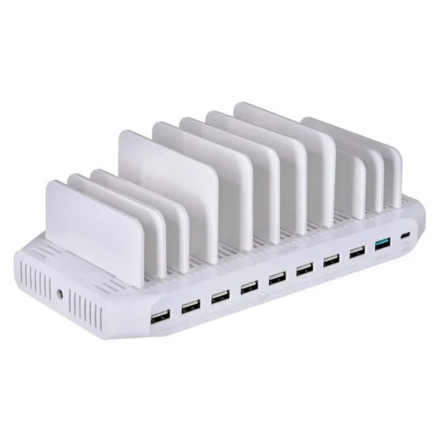 UNITEK STACJA ŁADUJĄCA 10X USB 160W Y-2190