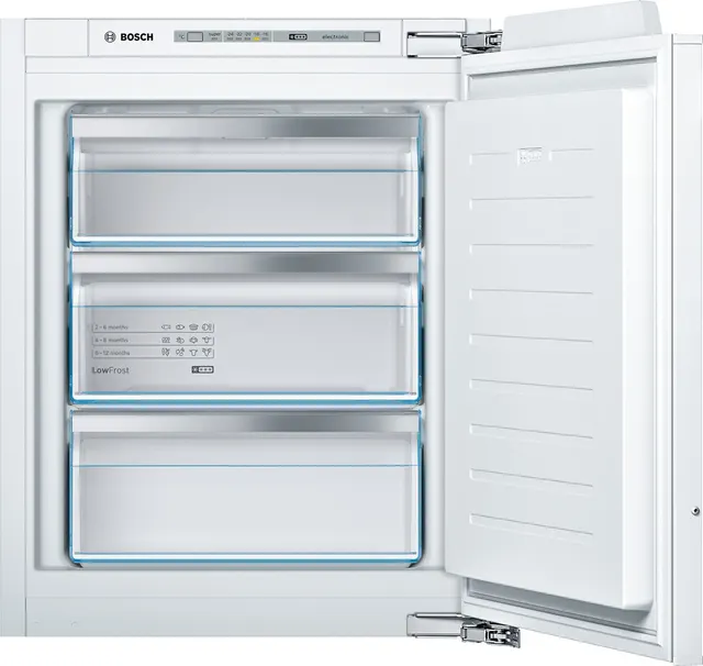 Zamrażarka do zabudowy Bosch GIV11AFE0, klasa E, 72 l, 8 kg/24h, 71 2 cm, LowFrost, szybkie zamrażanie, alarm temperatury