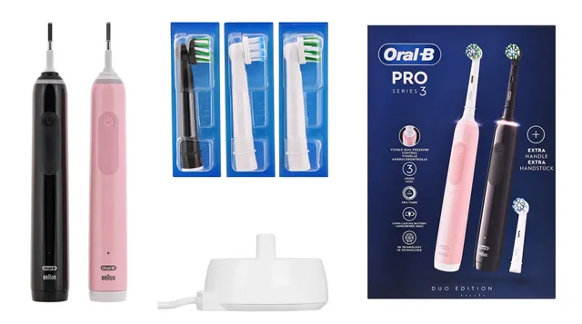 Szczoteczka Oral-B Pro 3 3900N Black/Pink +2 rączka