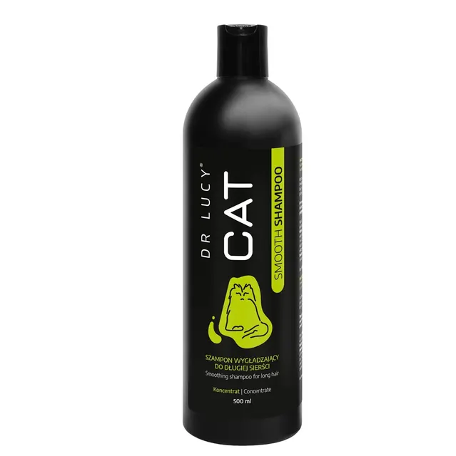 Szampon wygładzający dla kotów o długiej sierści Dr Lucy Cat Smooth - 500 ml
