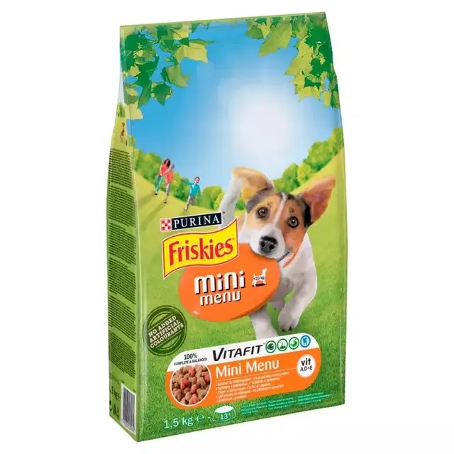 FRISKIES Mini Menu Kurczak z warzywami - sucha karma dla psa - 1 5 kg