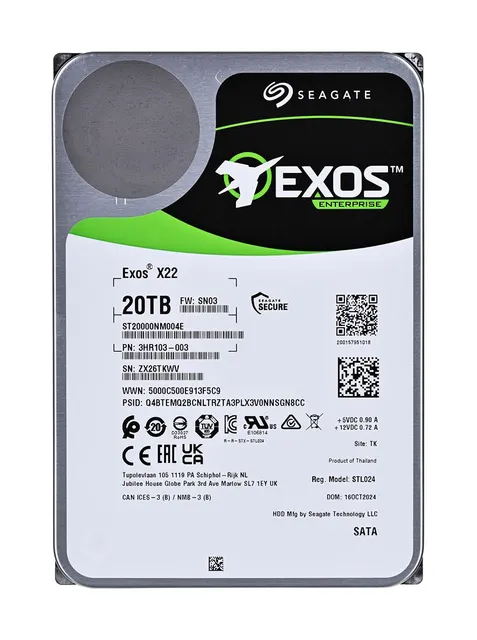 Dysk twardy HDD Seagate Exos X22 20TB 3 5 SATA ST20000NM004E
