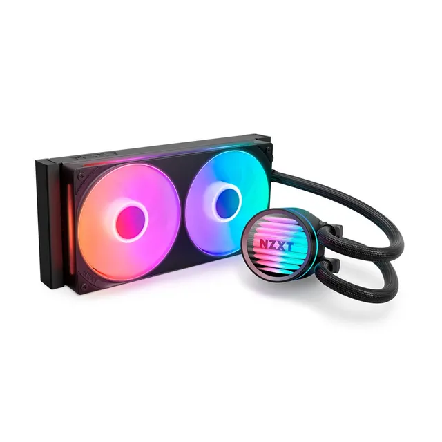 NZXT Kraken Core 240 RGB Procesor Zestaw do chłodzenia płynami 12 cm Czarny 1 szt.