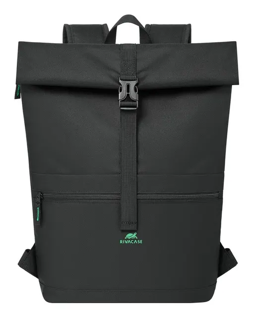 Rivacase Gremio plecak City backpack Czarny Poliester Przetworzony politereftalan etylenu (rPET)