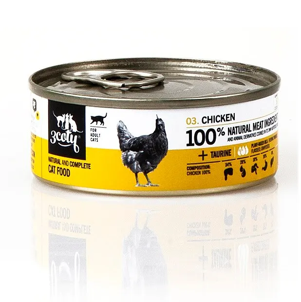 3Coty CHICKEN for Adult cats 80g