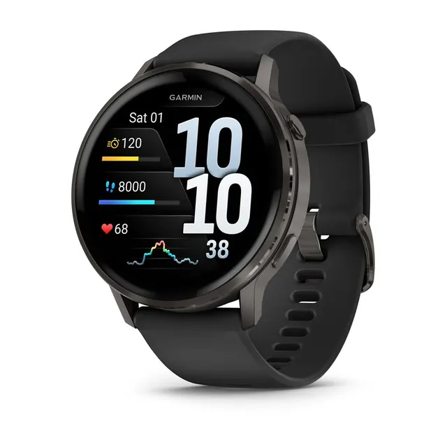 Zegarek sportowy Garmin Venu 4 AMOLED 45mm Czarny