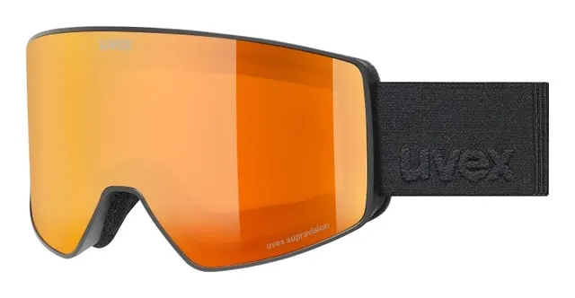 Uvex Skibrille scenic FM gogle do sportów zimowych Czarny Mężczyźni Czerwony Soczewka sferyczna