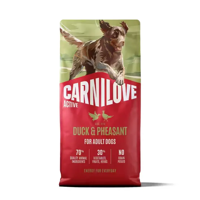 CARNILOVE ACTIVE Dog Dry Made with Duck & Pheasant for Adult All Breeds 12 kg