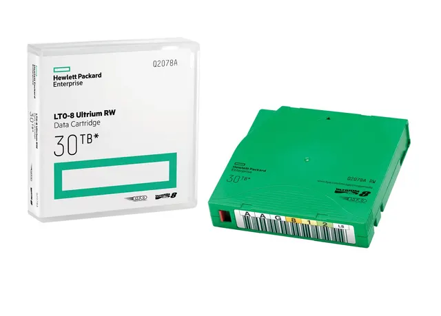 HPE LTO-8 Ultrium 30TB RW Data Cartridge Pusta taśma danych 12 TB 1 26 cm