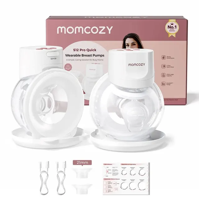 Momcozy S12 PRO+ Laktator do odciągania pokarmu Podwójny Elektroniczny Biały