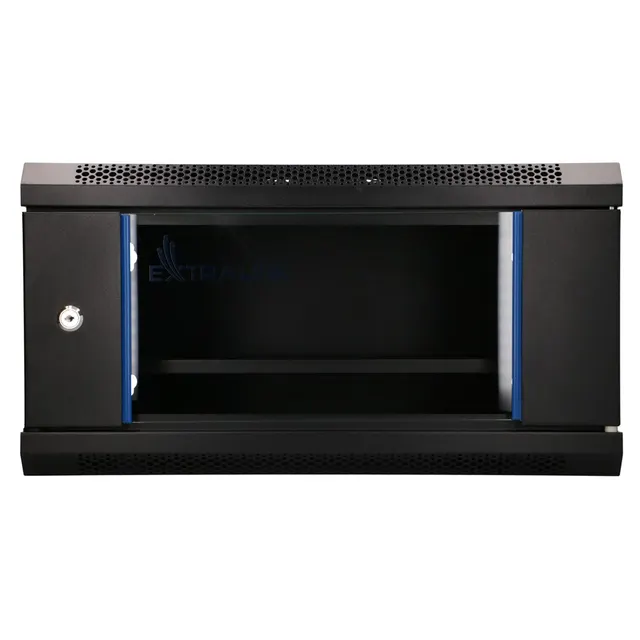 Extralink LITE 4U 530X400 WALL-MOUNTED RACKMOUNT CABINET BLACK Stojak wolnostojący/ścienny/podłogowy Czarny