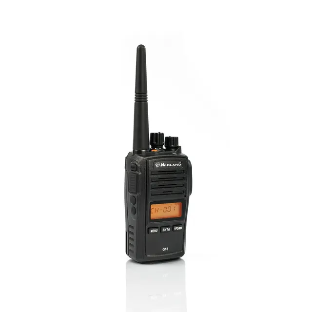 Midland G18 - PMR446 krótkofalówka 8 kan. 446.00625 - 446.09375 MHz Czarny