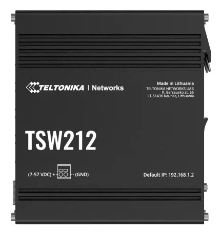 Przełącznik zarządzalny przemysłowy TSW212 2xSFP 8xGbE L2/L3