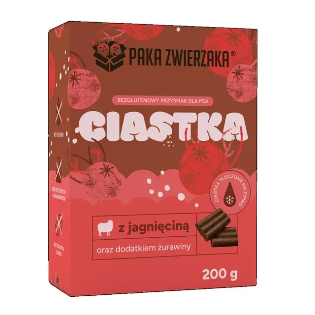Paka Zwierzaka Jagnięcina z żurawiną przysmak 200g