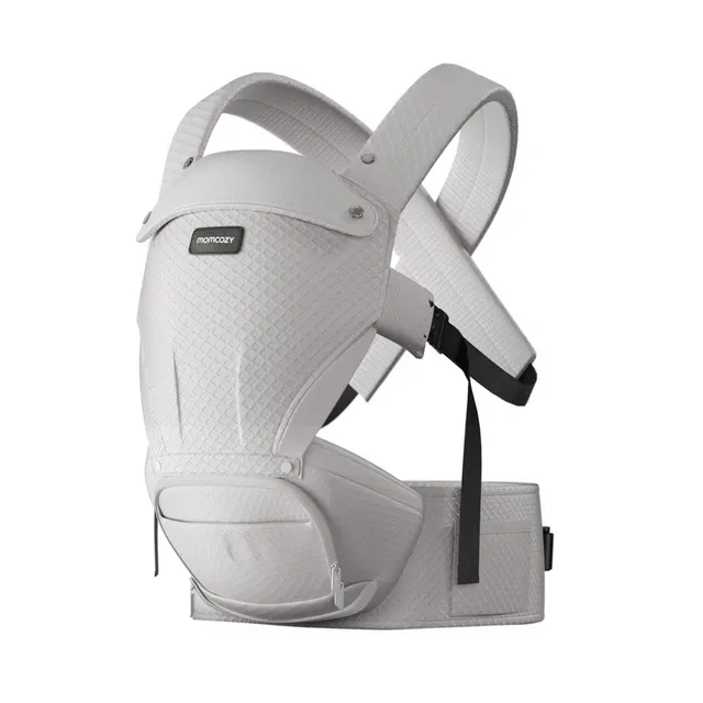 Momcozy nosidełko z siedziskiem biodrowym Air Mesh szare