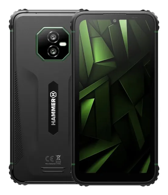 Smartfon Hammer Ranger (Zielony) DS 6.1 IPS TFT 720x1560/2GHz/256GB/6GB RAM/Android 15/microSDXC/WiFi BT 4G