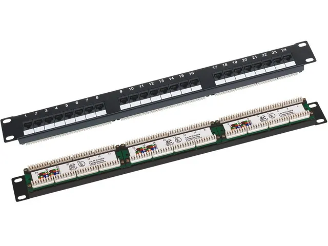 Q-LANTEC Patch panel UTP kat.5e 24 porty złącza LSA 1U