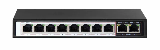 EXTRALINK CERES 8 PORTOWY SWITCH POE 48V 10/100MB 802.3AF 15 4W NA PORT