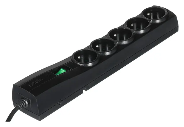 Listwa antyprzepięciowa Ever Classic 3 0m (5 x UTE; 10 A; kolor czarny) (T/LZ09-CLA030/0000)