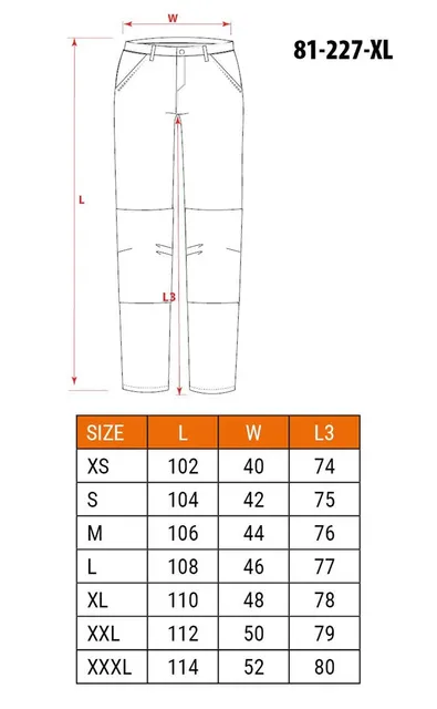 NEO tools 81-227-XL spodnie ochronne
