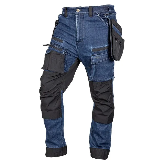 SPODNIE ROBOCZE DENIM WZMOCNIENIA CORDURA GRANATO