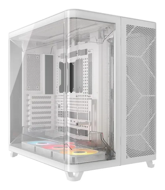 Corsair AIR 5400 RS-R ARGB PC-Case Midi Tower Szkło hartowane RGB - białe 2x wentylatory 120 mm w zestawie
