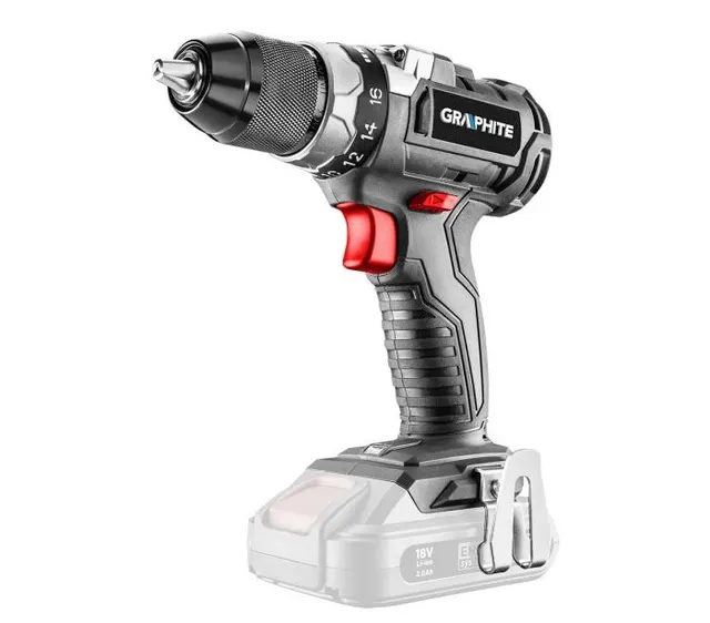 Wiertarko-wkrętarka akumulatorowa bezszczotkowa Energy+ 18V Li-Ion bez akumulatora 58G019 Graphite