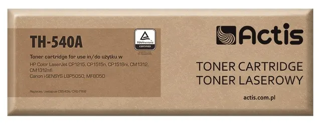 Actis TH-540A Toner (zamiennik HP 125A CB540A Canon CRG-716B; Standard; 2400 stron; czarny)