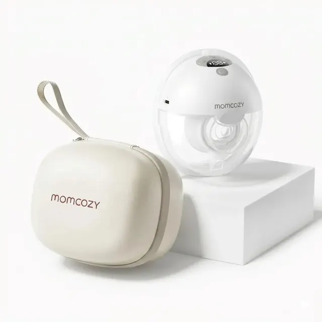 Laktator muszlowy Momcozy M5 Smart Wearable Breast Pump (Sterowanie aplikacją bezprzewodowy pojedynczy kolor szary)