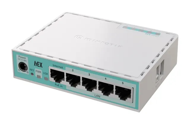 Mikrotik hEX ruter Gigabit Ethernet Biały