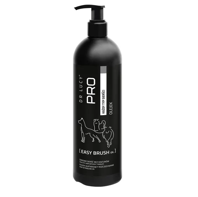 Olejek ułatwiający rozczesywanie dla psów o każdym rodzaju sierści Dr Lucy Pro Easy Brush Oil - 0 5 l