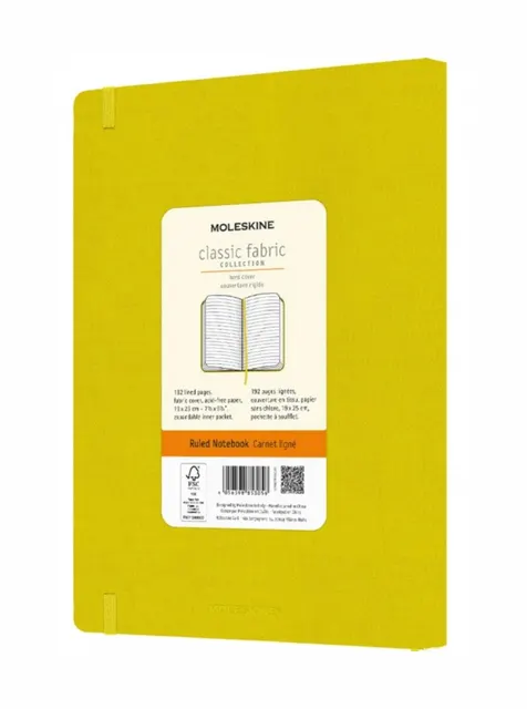 MOLESKINE Notes Classic XL (19x25 cm) linie twarda hay yellow 192 strony żółty
