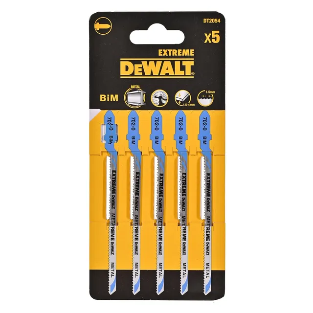 Brzeszczot do wyrzynar.do cięcia metalu 5szt DEWALT