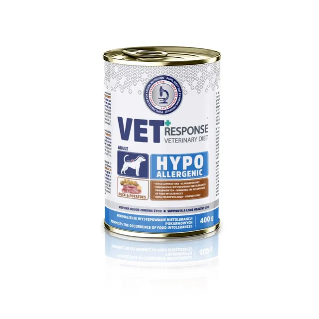 VET RESPONSE Hypoallergenic kaczkakarma dla psa400g